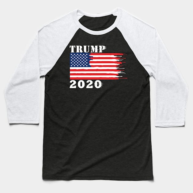 Trump 2020 Baseball T-Shirt by victoriashel